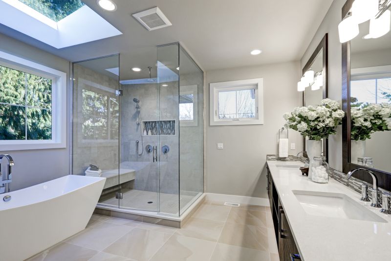 Shower-Tub Combo in Small Bathroom